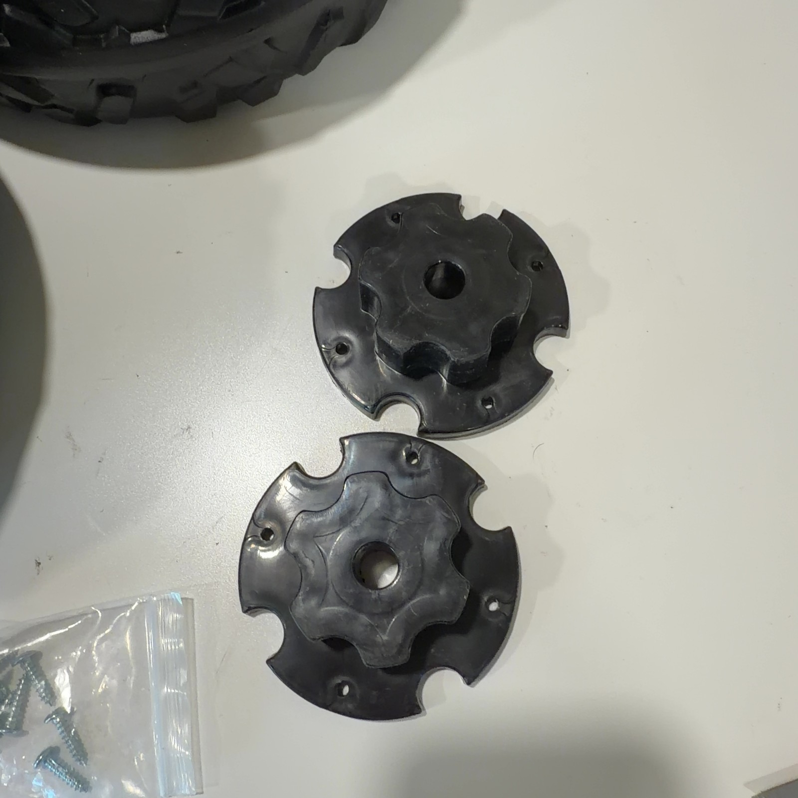 2 Pack 9.8in Solid Rubber PU Tire for Power Wheels Gator Alligator Ride On Car
