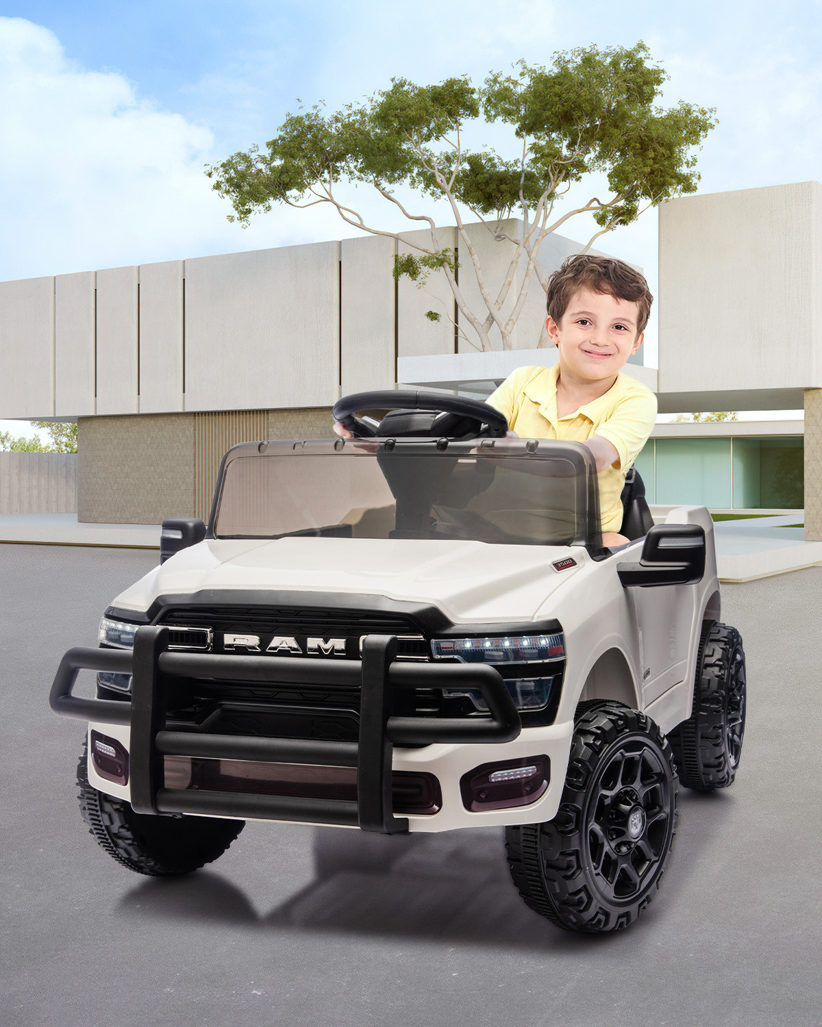 Kids Electric Truck Car w/ Remote Control, Ride On Toys for Boys Girls Children