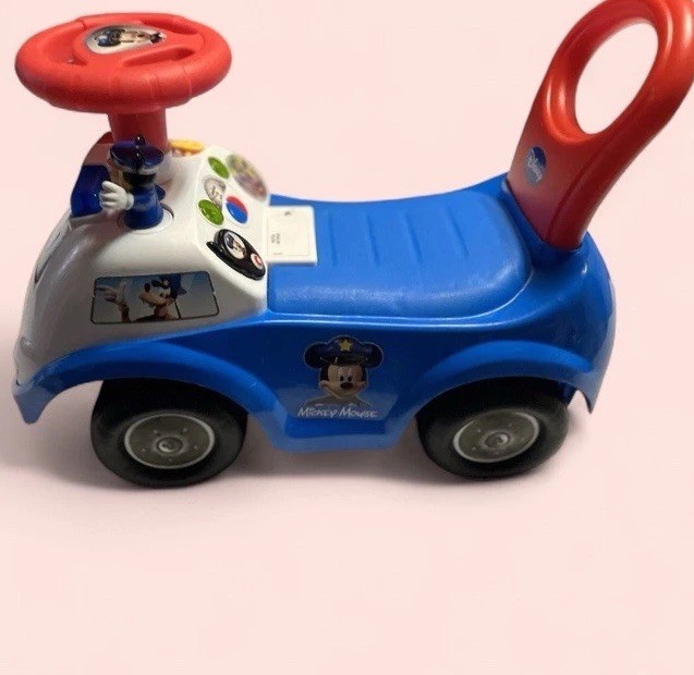 Disney ~ Kiddieland ~ Mickey Mouse ~ Police Car Toy ~ Ride On ~ Baby Walker