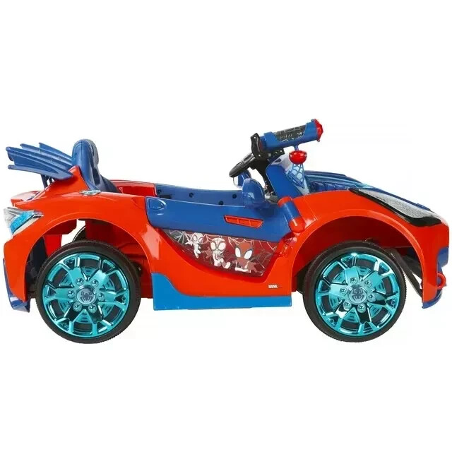 Kids Spider-Man Superhero Battery-Powered Vehicle w/ Authentic Graphics, Ages 3+