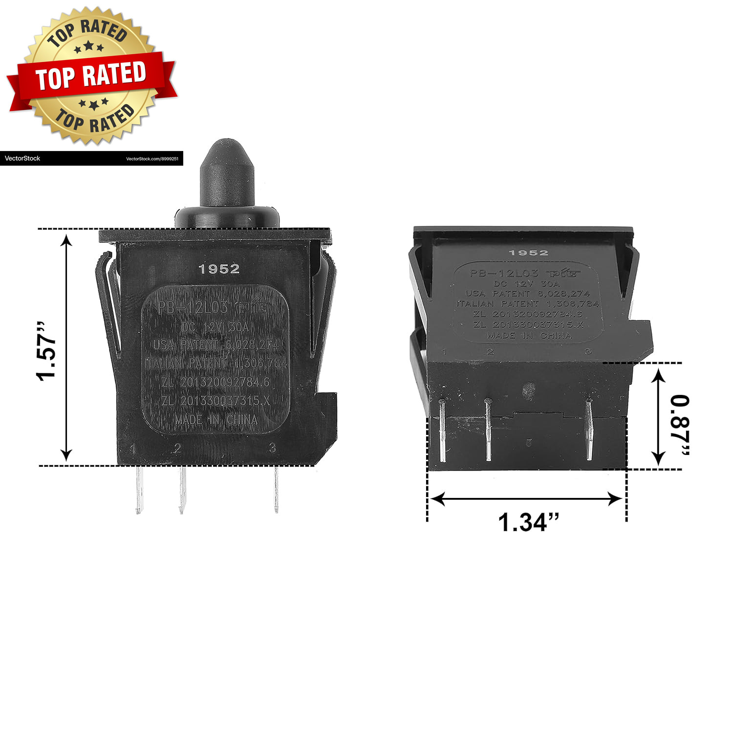 Plunger Type Accelerator Foot Switch Parts for Power Wheels for Ford F150