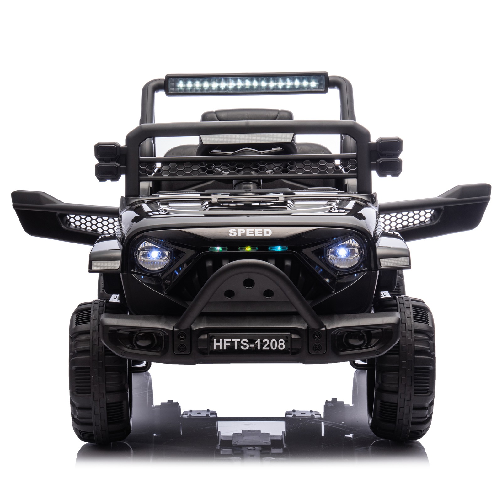 12V Kids Ride On Electric Truck Car Early education function kids aged 1-4 Black