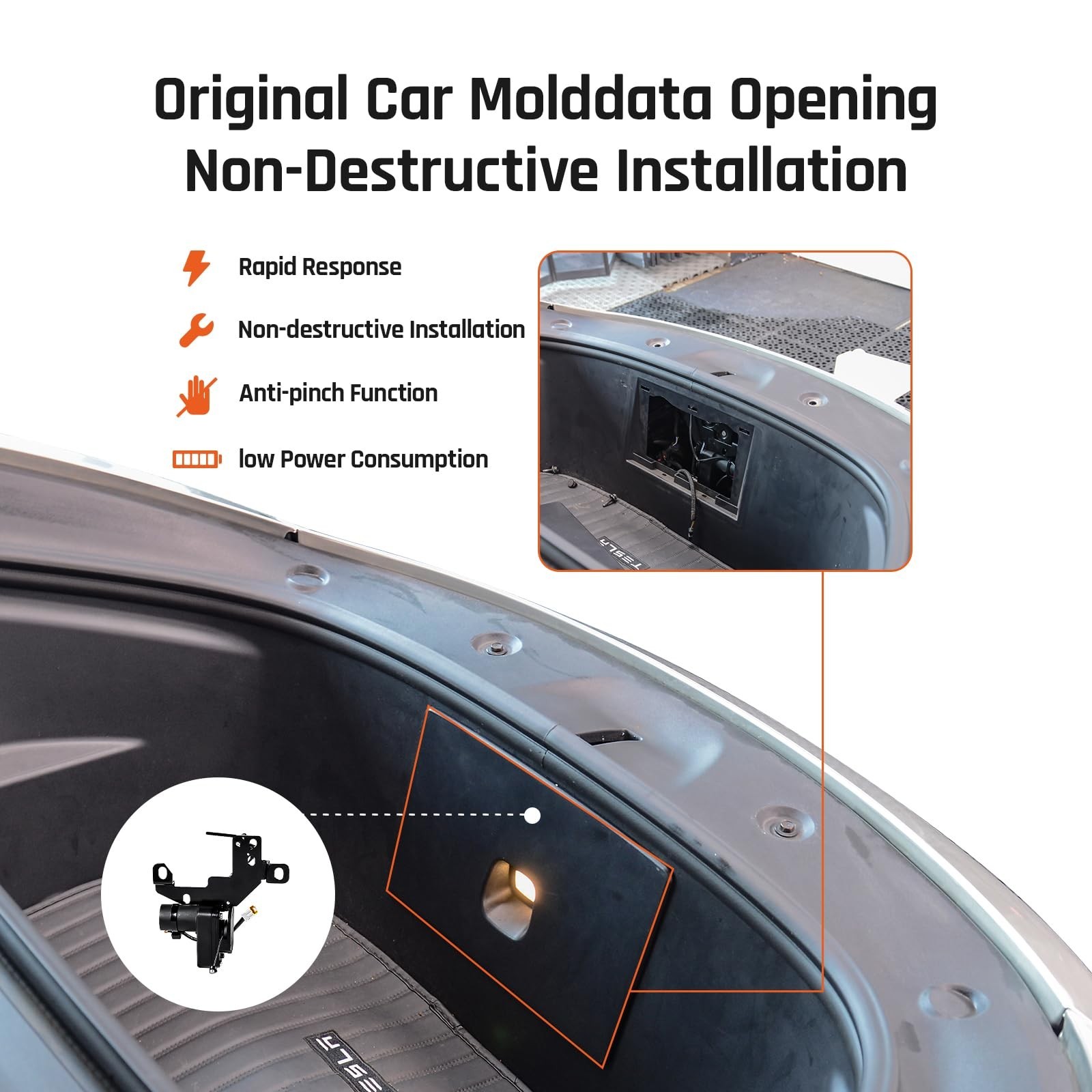 Electric Power Frunk Closer for Tesla Model Y 2021 2022 2023 2024 – Automatic…