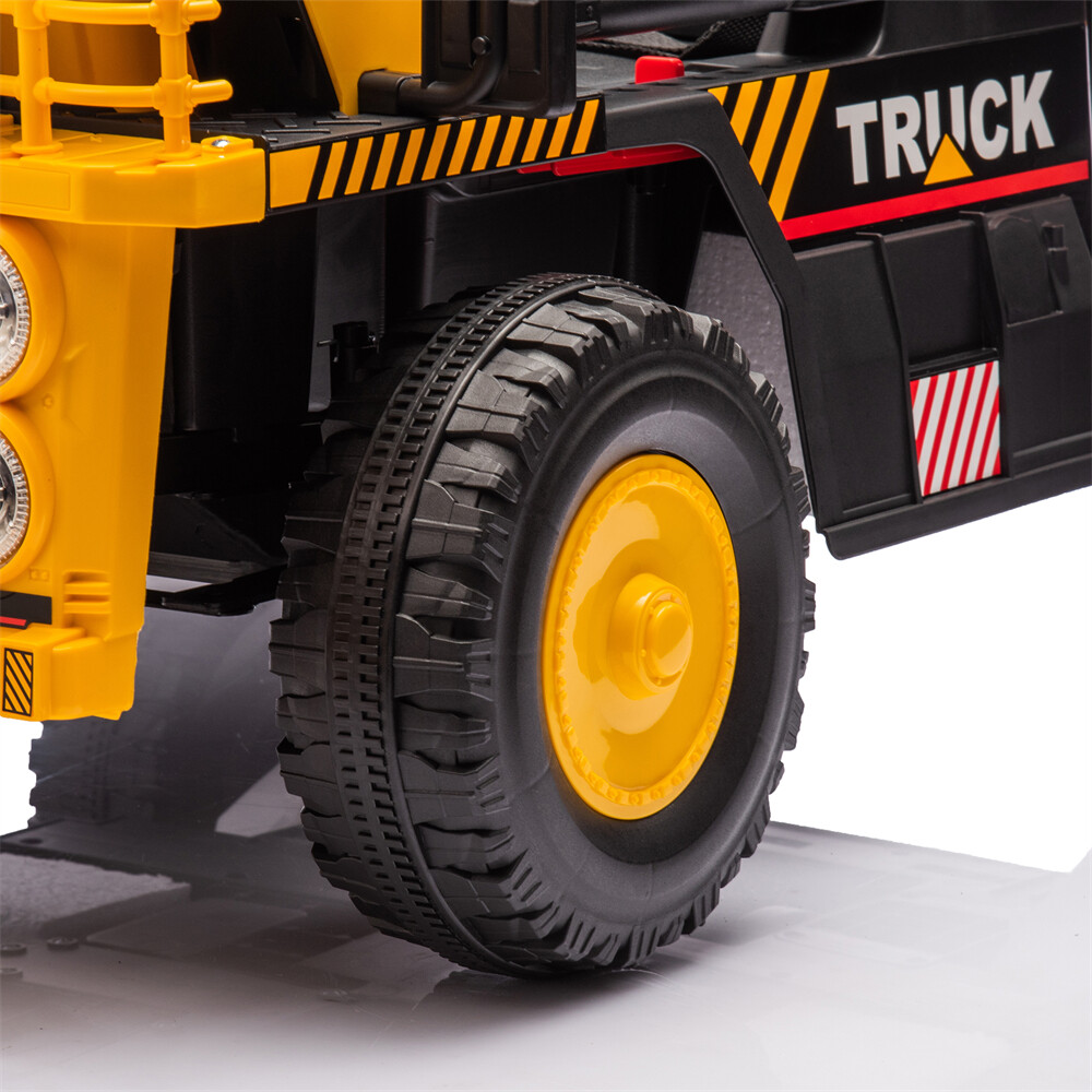 12V Kids Ride On Dump Truck W/ Remote Control 1.24-3.11MPH Kids Toy for Aged 3-5