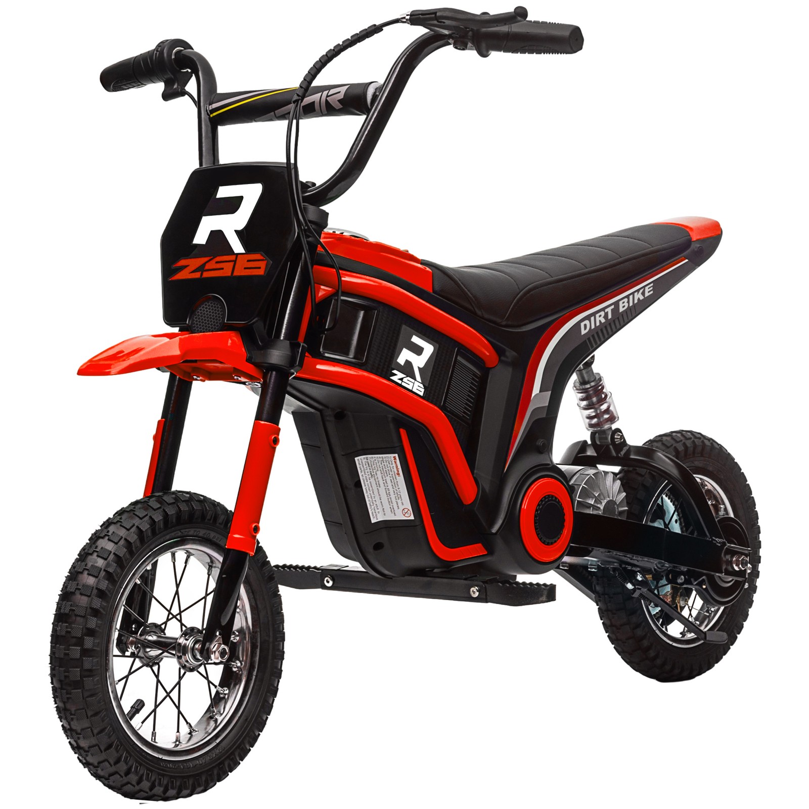 24V 350W 15 MPH Electric Dirt Bike Motorcycle w/ Twist Grip, Red