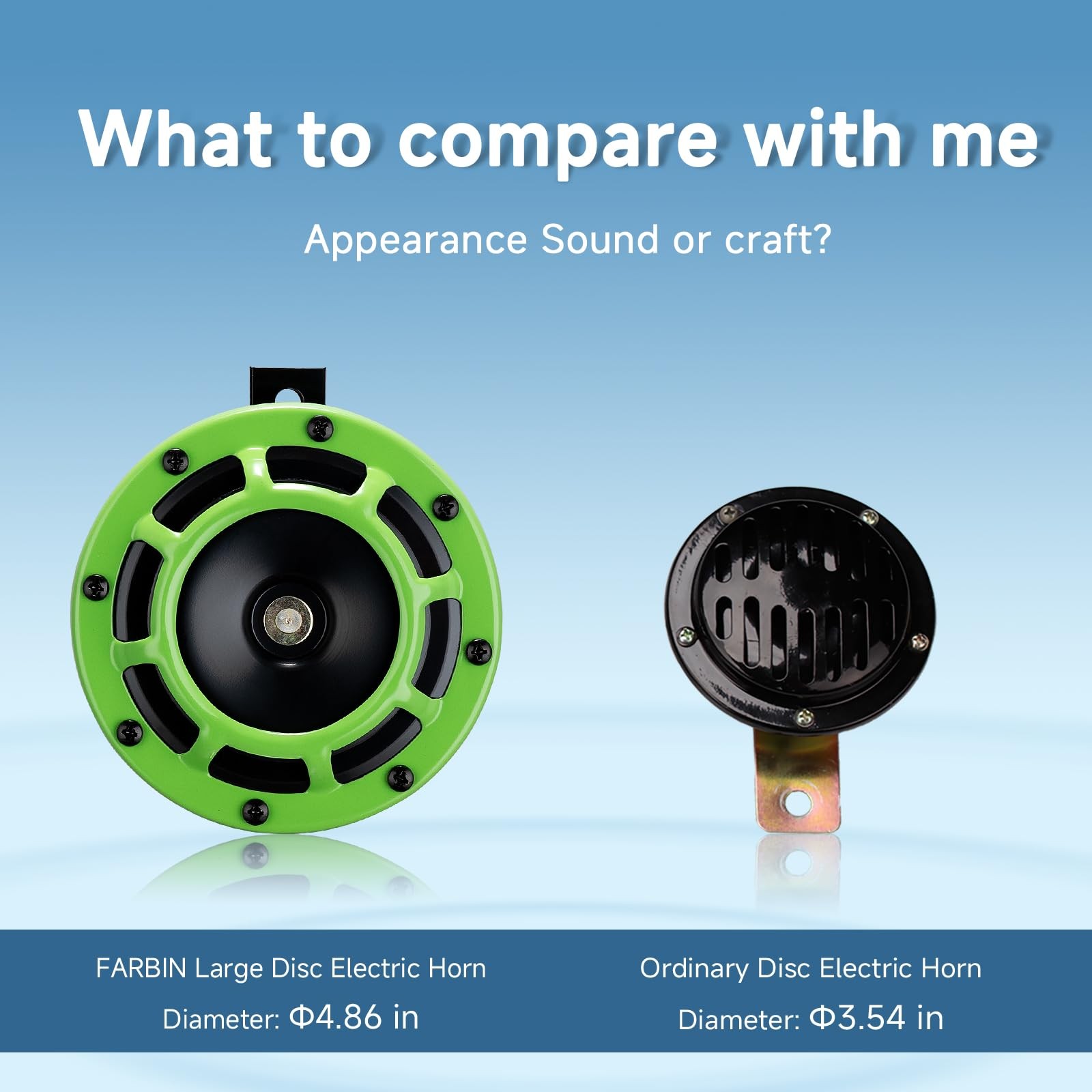 12V Car Horn Loud Super Tone Electric Train High/Low Twin Kit Grill Green