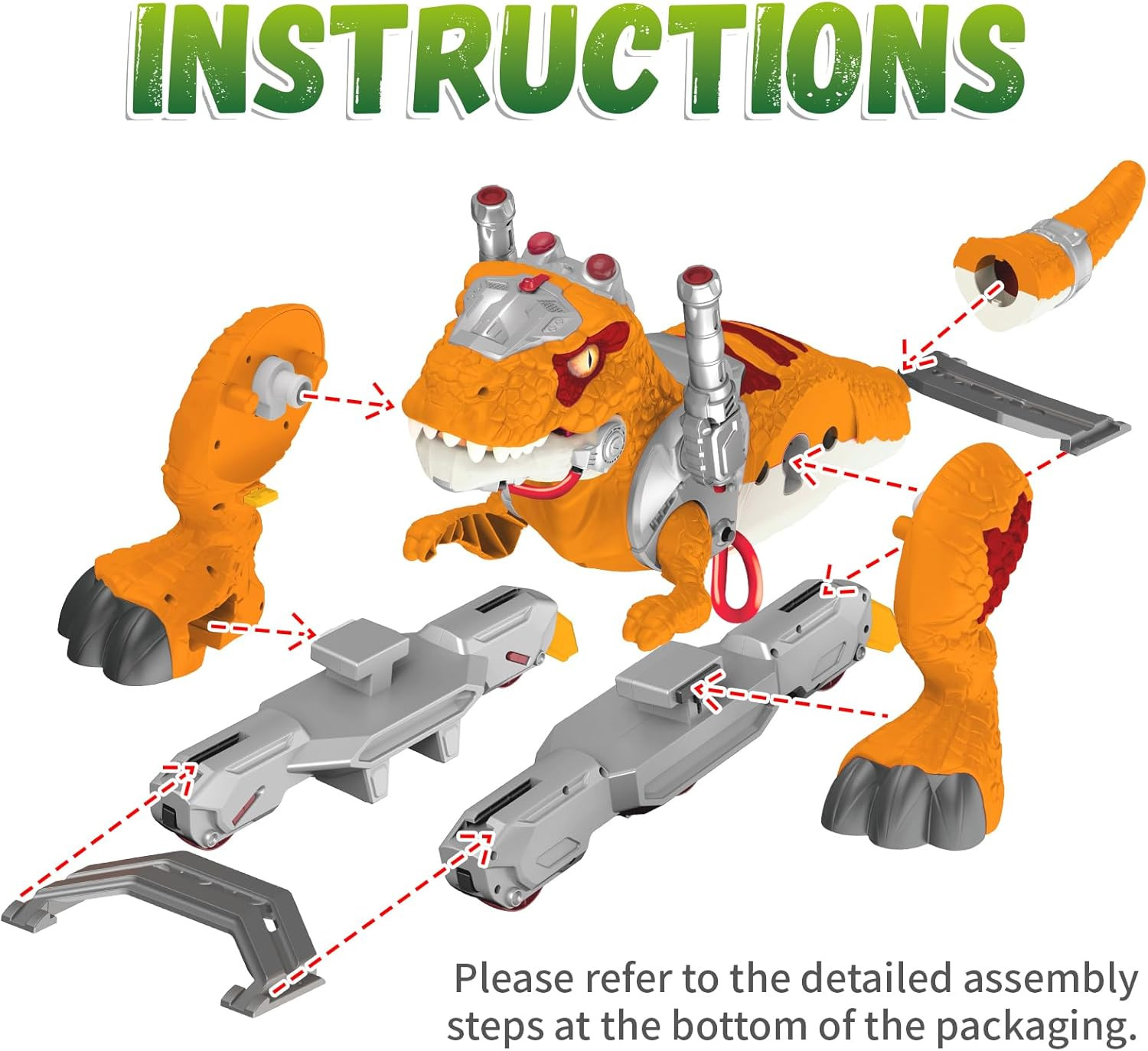 Dinosaur Ride on Toy Cars for Kids, Toddler Electric Ride on Toys with Music, Li