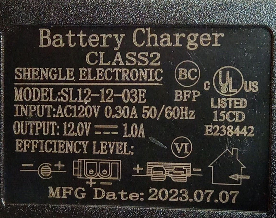 12 Volt Battery Charger for Kids Powered Ride On Car, 12V Charger for Motion …