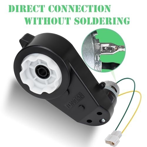 24V High-Speed Motor Upgrade Gearbox for Ride-On Toys – 2 Pcs, 40000RPM Parts