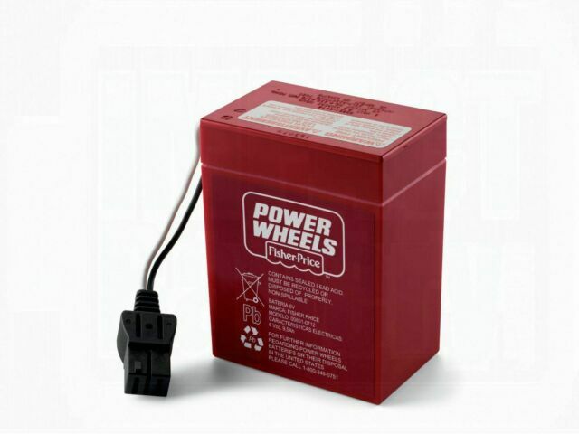 Power Wheels 008010712 6 Volt Rechargeable Battery – Red