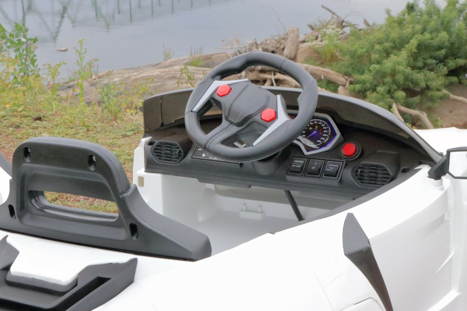 First Drive Lykan Hypersport White 12v Kids Cars – Dual Motor Electric Power Rid