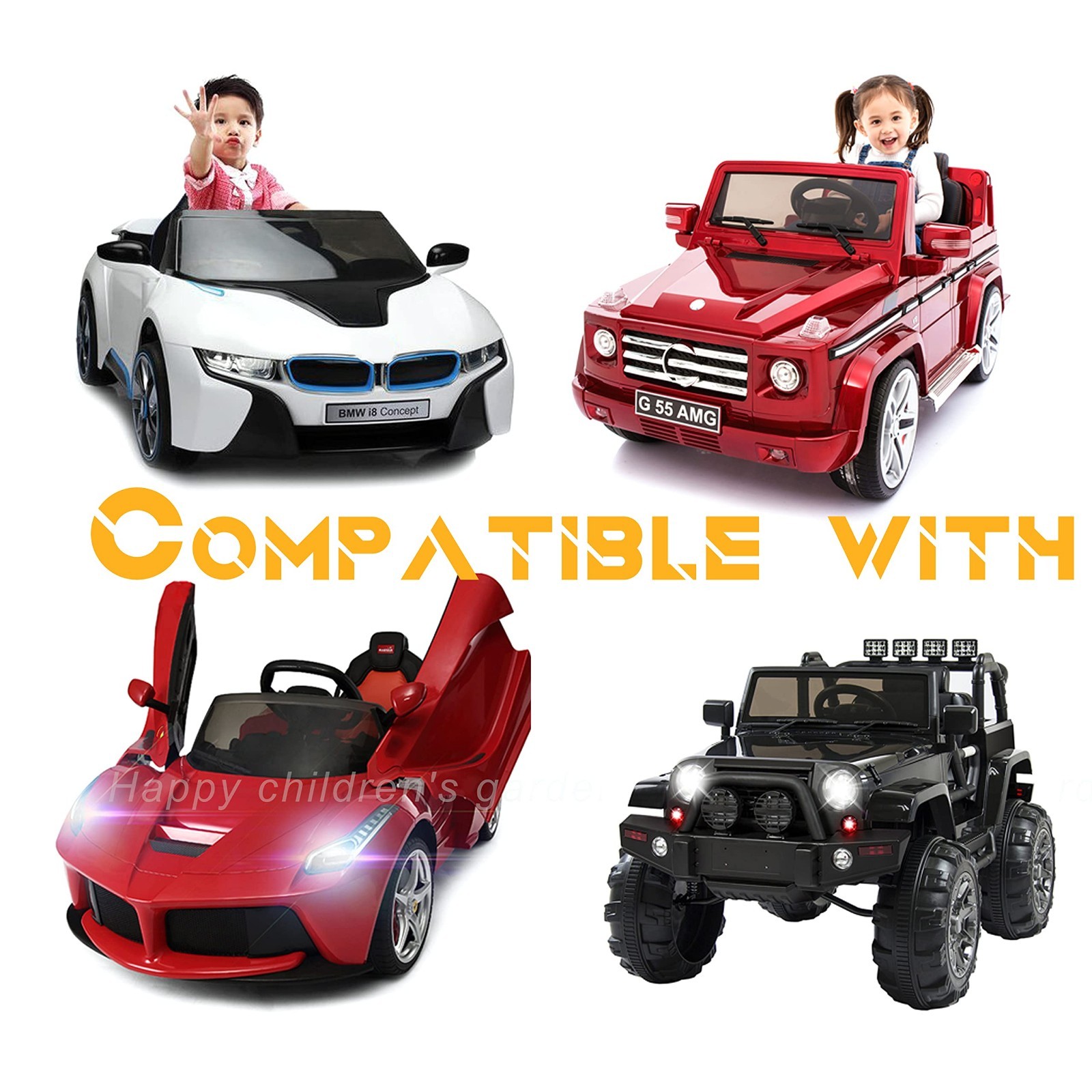 Universal 12V Battery Charger for Kids Ride-On Toys – ETL Listed, Compatible wit