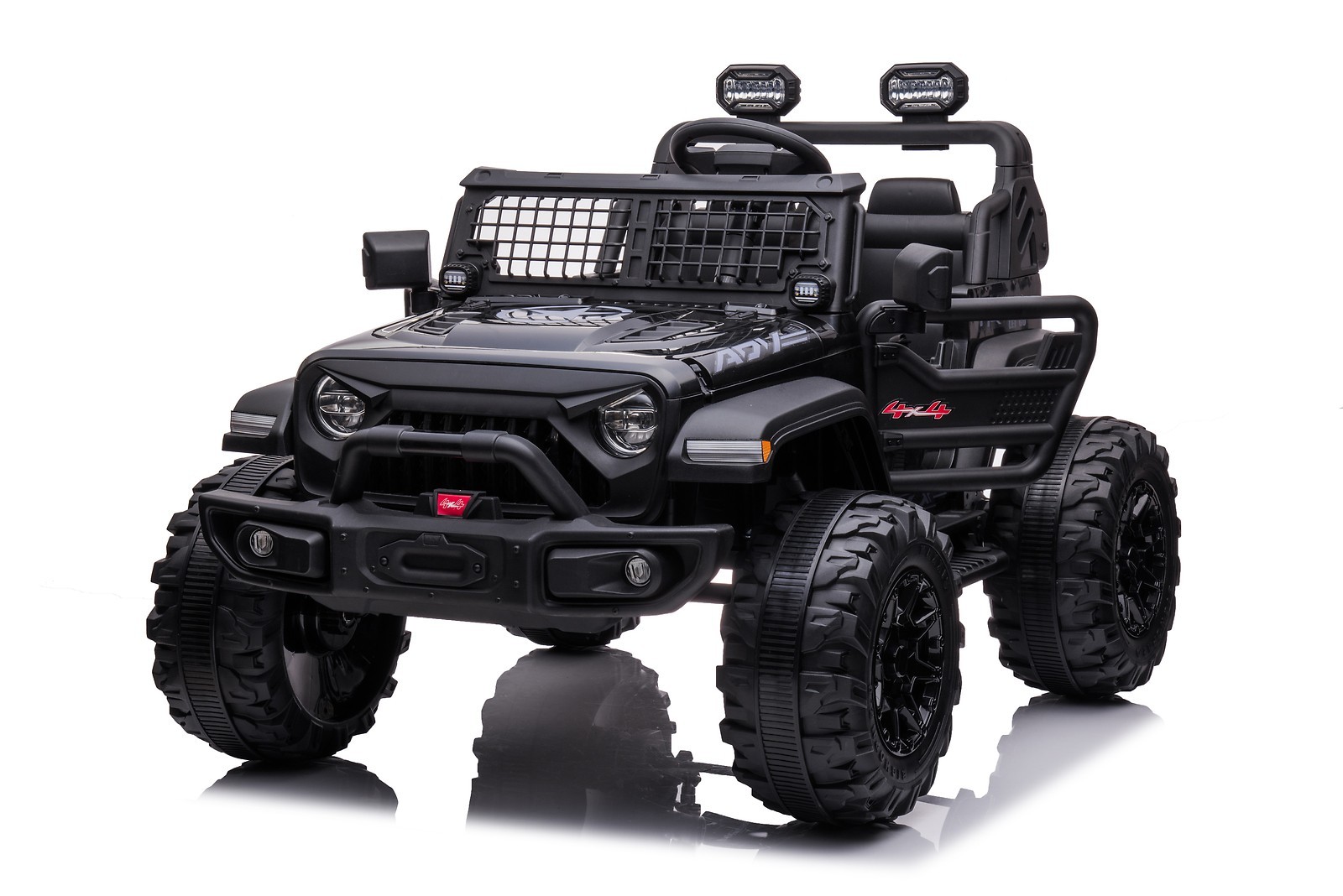 24V Kids Ride On Car 2 Seater w/ Remote Control 2x120W LED Lights Music FM 3+