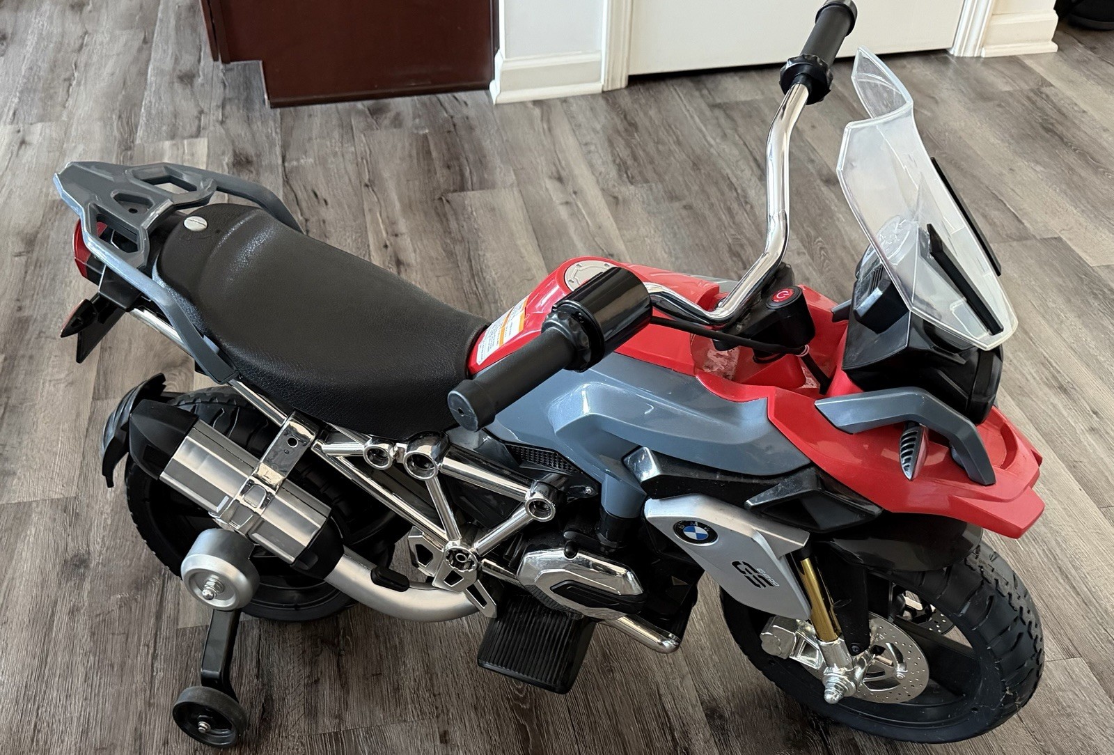 BMW R1200 GS 6 Battery Powered Ride On Toy Motorcycle with Lights Sounds