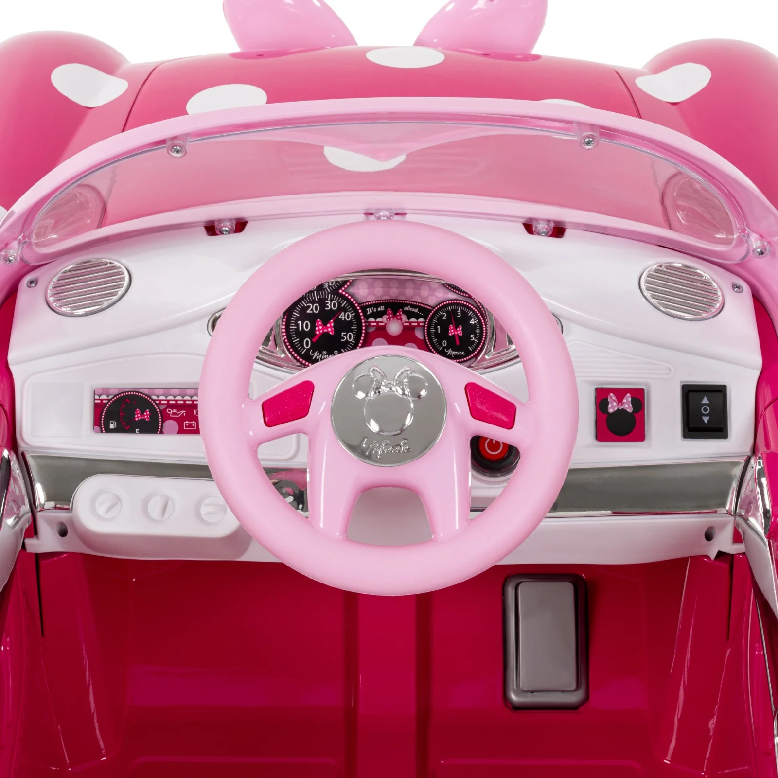 Huffy Minnie Mouse 6V Battery-Powered Ride-On Car for Kids Ages 3+