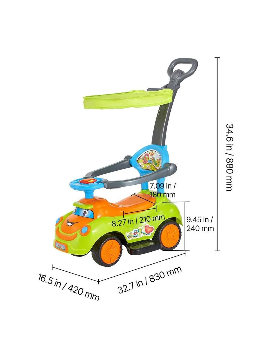 Ride On Push Car Toddler 19-36 Months Guardrails Storage Boys Girls