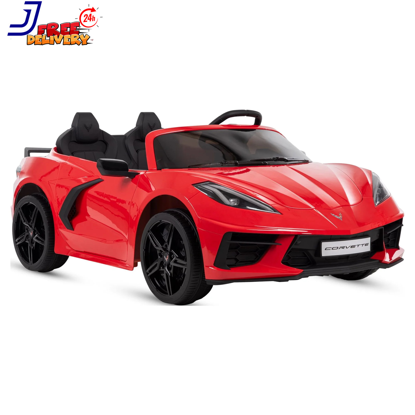 12V Corvette Stingray Battery Powered Ride-On Car Children Ages 3+ Sounds