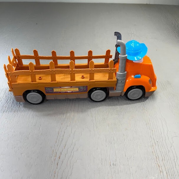 Kid Connection Dino Transporter Truck Kids Toy Removable Bed Push Button Sounds