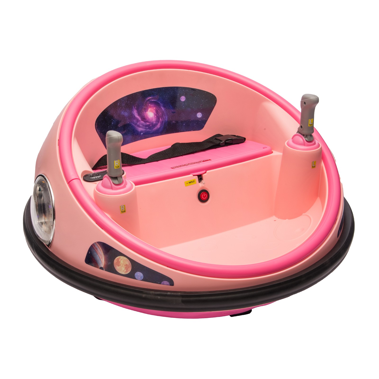 Kids 12V Bumper Ride On Car Remote 360 Spin LED Soft Bumper Indoor Outdoor Toy