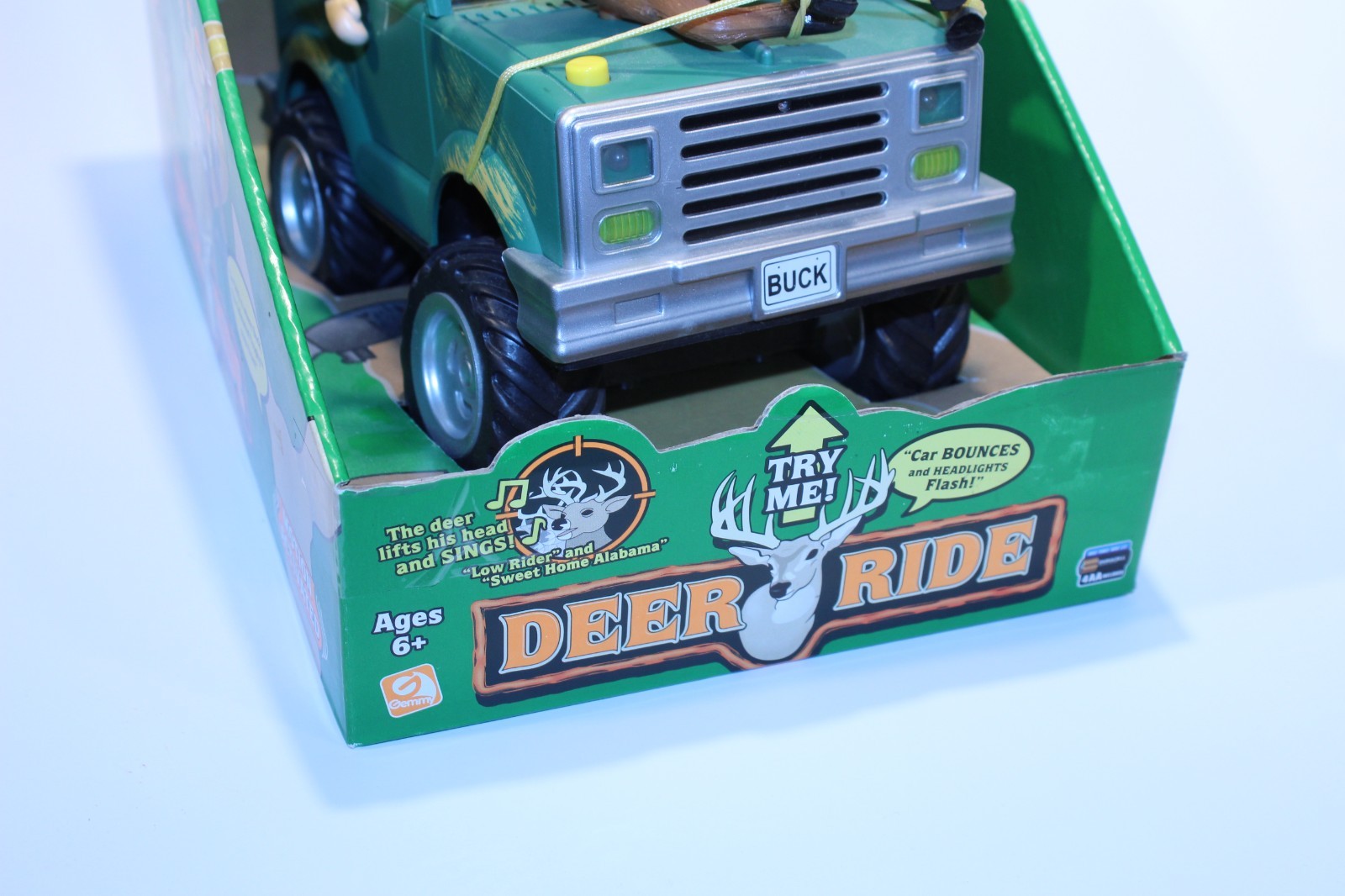 Gemmy Deer Ride Motion Activated Singing Buck Read Description New Batteries