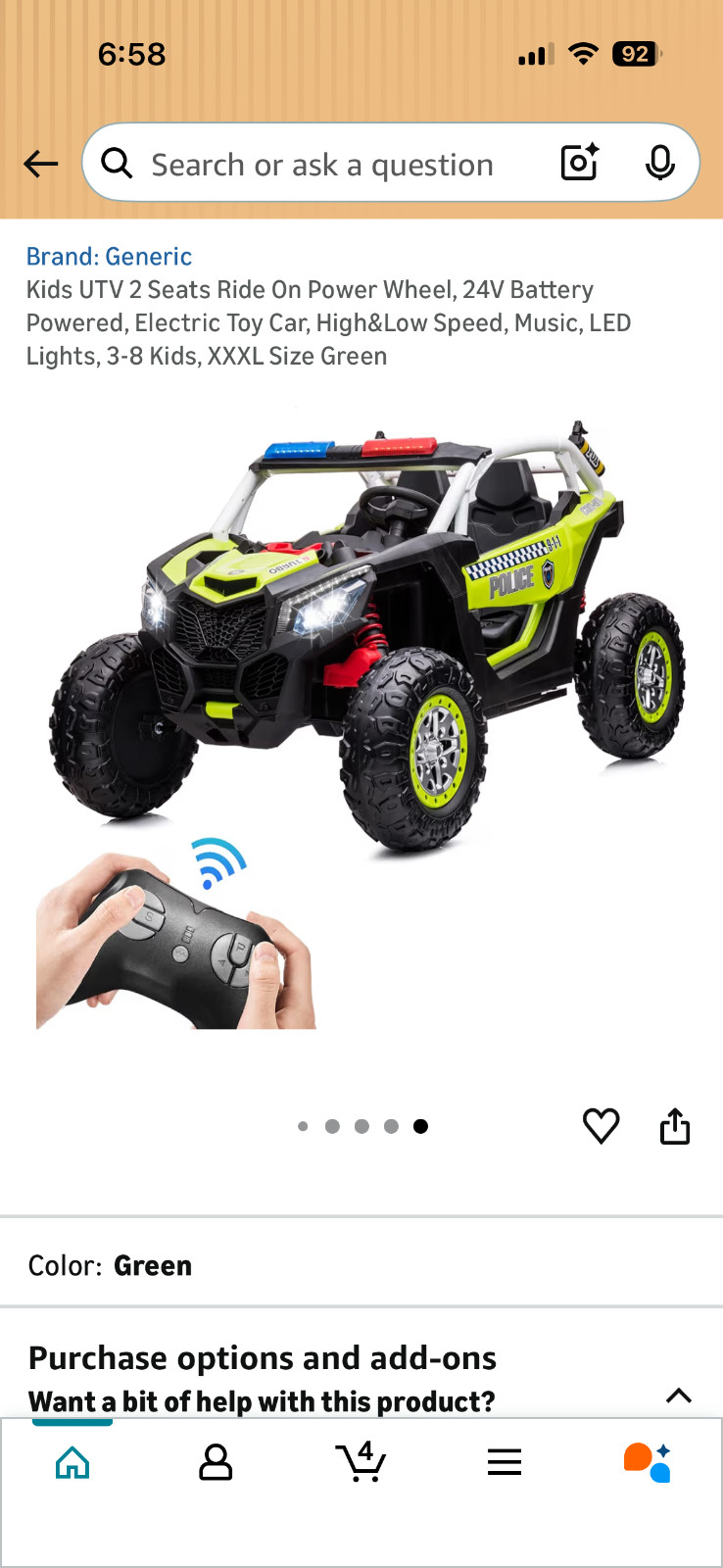 Ride on Toy car