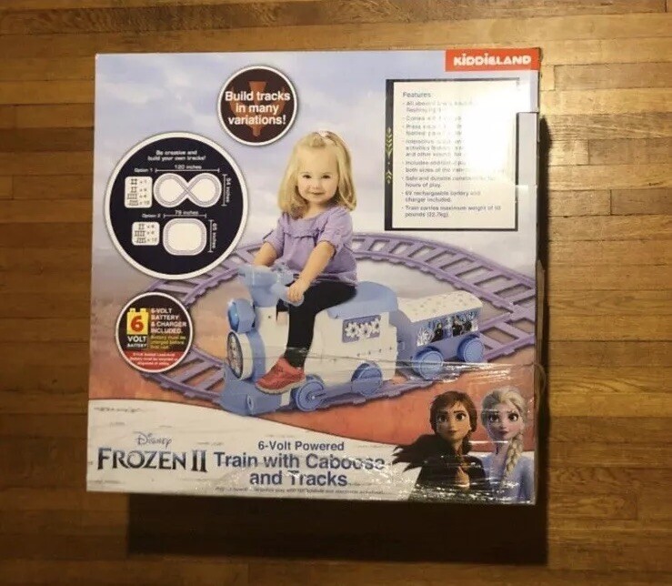 [New/FROZEN II/KiddieLand] Ride-On TRAIN{Toddler} with Tracks Charger & Battery!