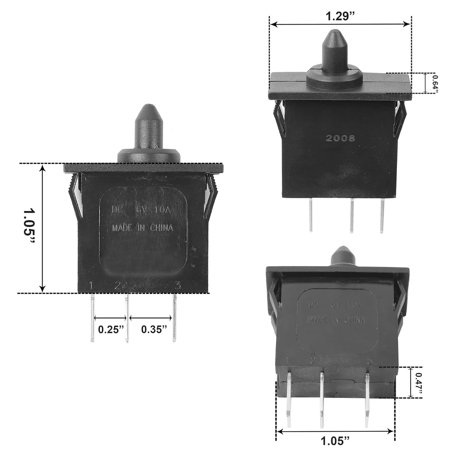Plunger Type Accelerator Foot Switch for Peg Perego for John Deere Gator XUV for