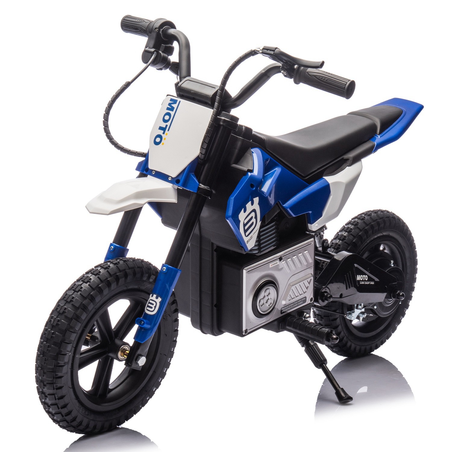 24V Electric Motocross Dirt Bike for Kids Ages 5-12 200W High Speed 9.32 MPH