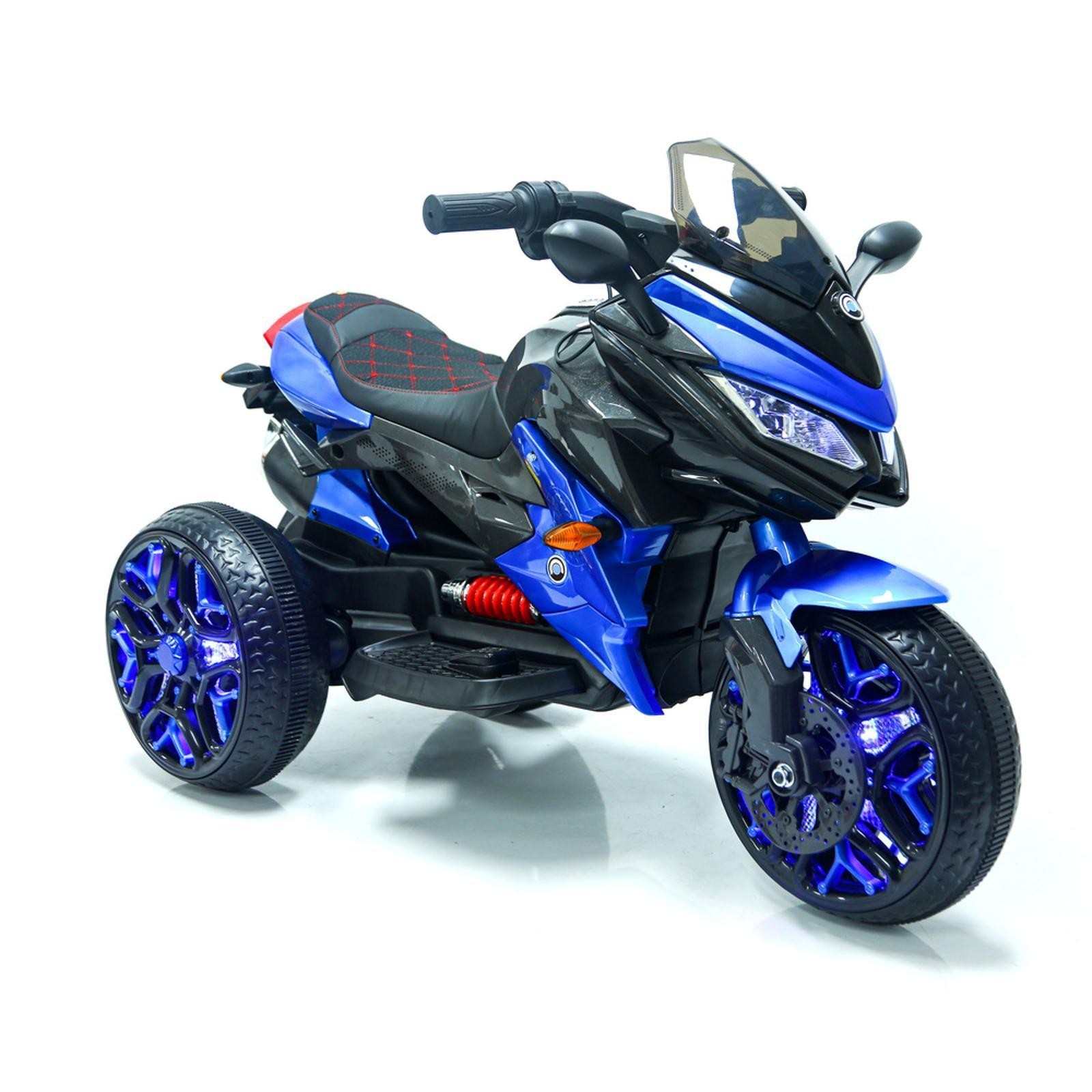 Manual Throttle Ride on Kids Bikes Riding Toys with PU Seat and Foot Brake for