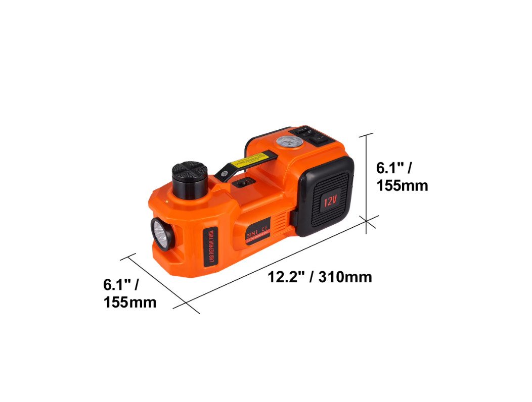 Gato Hidraulico Electrico 12V 5 Toneladas Elevador Hidráulico Para Carro Autos