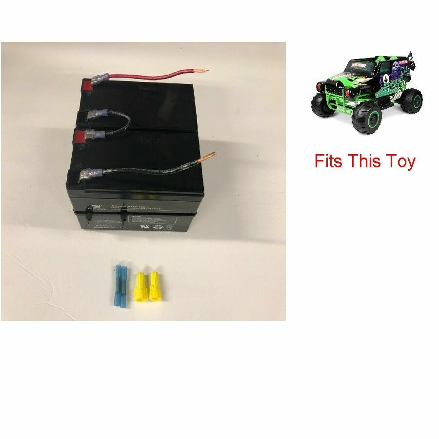 24v Battery Replacement w/ Kit for Grave Digger Power Wheels Toy Gravedigger