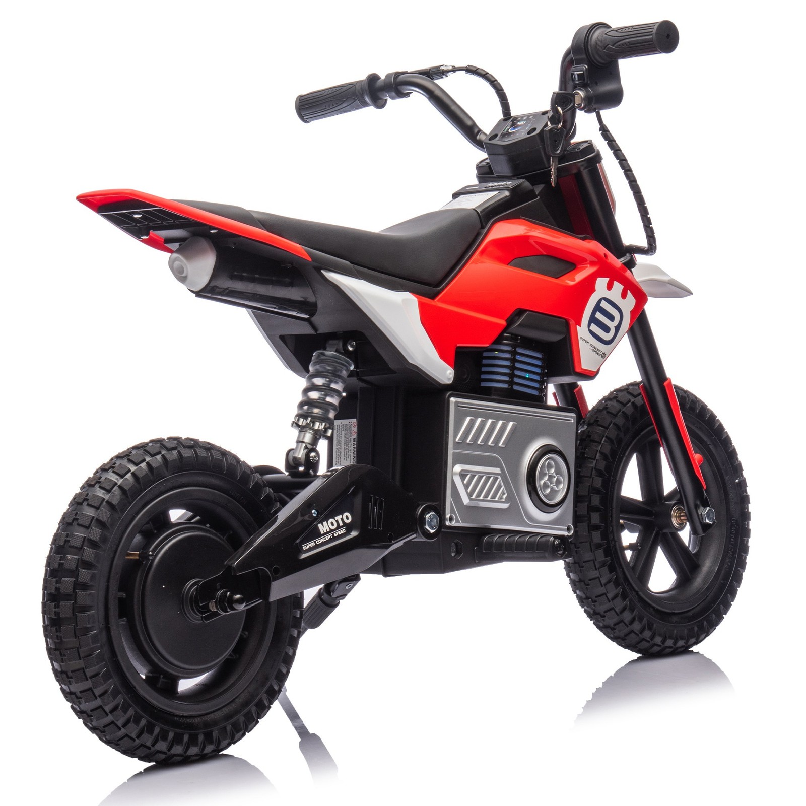 24V Electric Motocross Dirt Bike for Kids Ages 5-12 200W High Speed 9.32 MPH