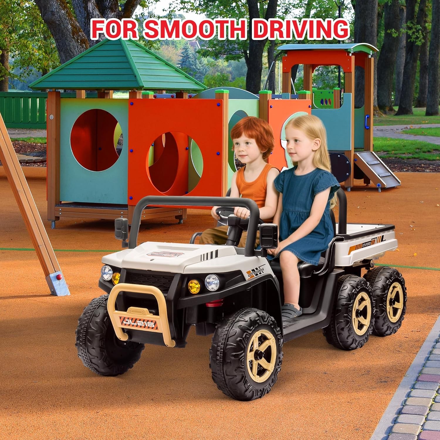 Kids 24V Ride On Dump Truck UTV Electric Ride On Car Toys Vehicles w/ Dump Bed