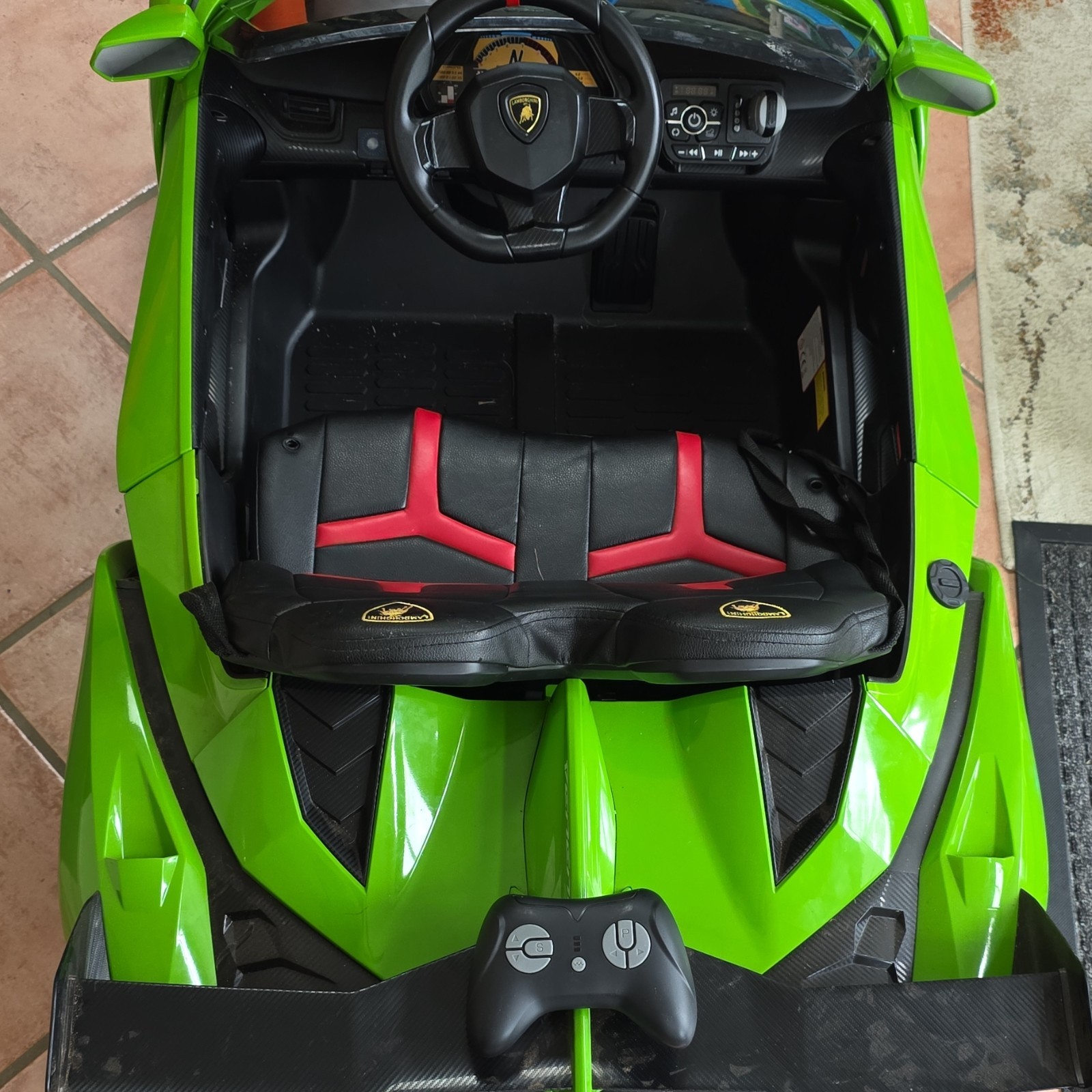 Lamborghini Green Battery-Powered Ride-On Car w/ Remote, Bluetooth, 2W or 4W