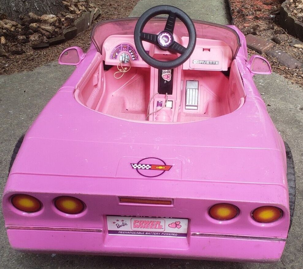 Barbie Corvette 1990 Vintage Power Wheels Pink Original SHIPPED