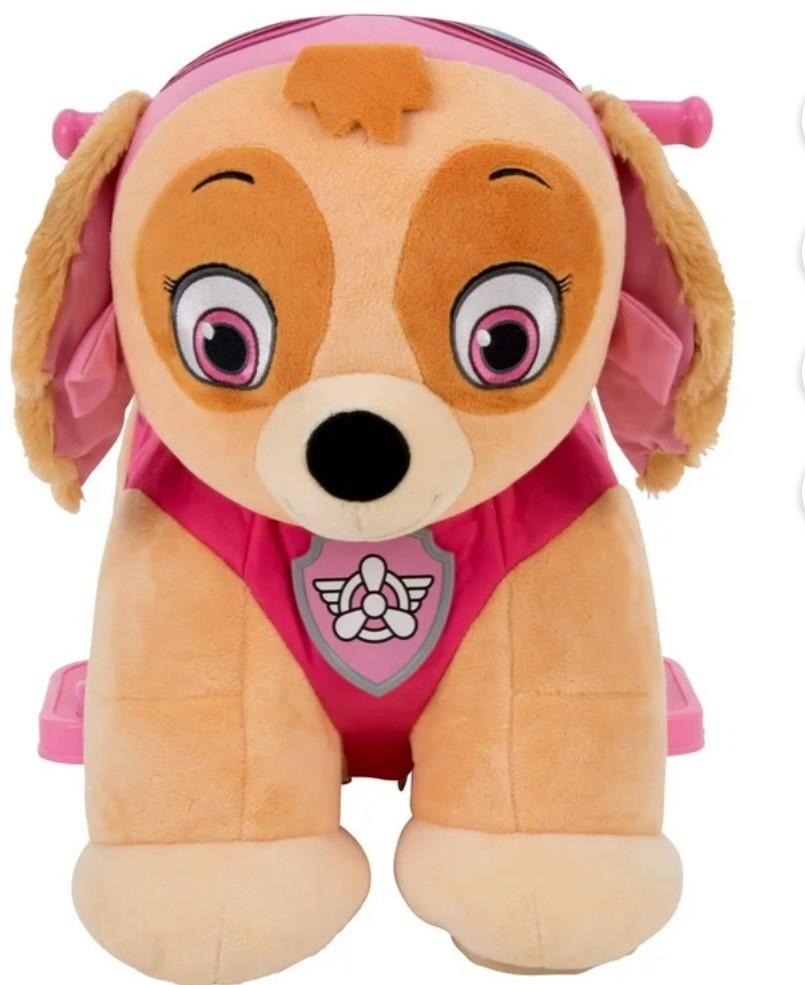 Nick Jr Paw Patrol “Skye” 6V Plush Ride On For Toddlers Ages 18 Months +
