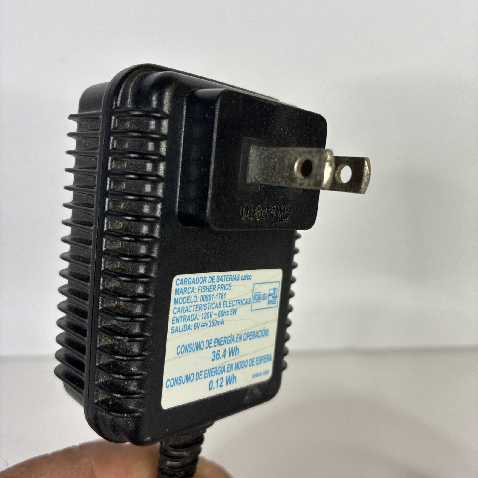 Power Wheels Fisher Price Mattel Blue 6 Volt Charger (00801-1781)