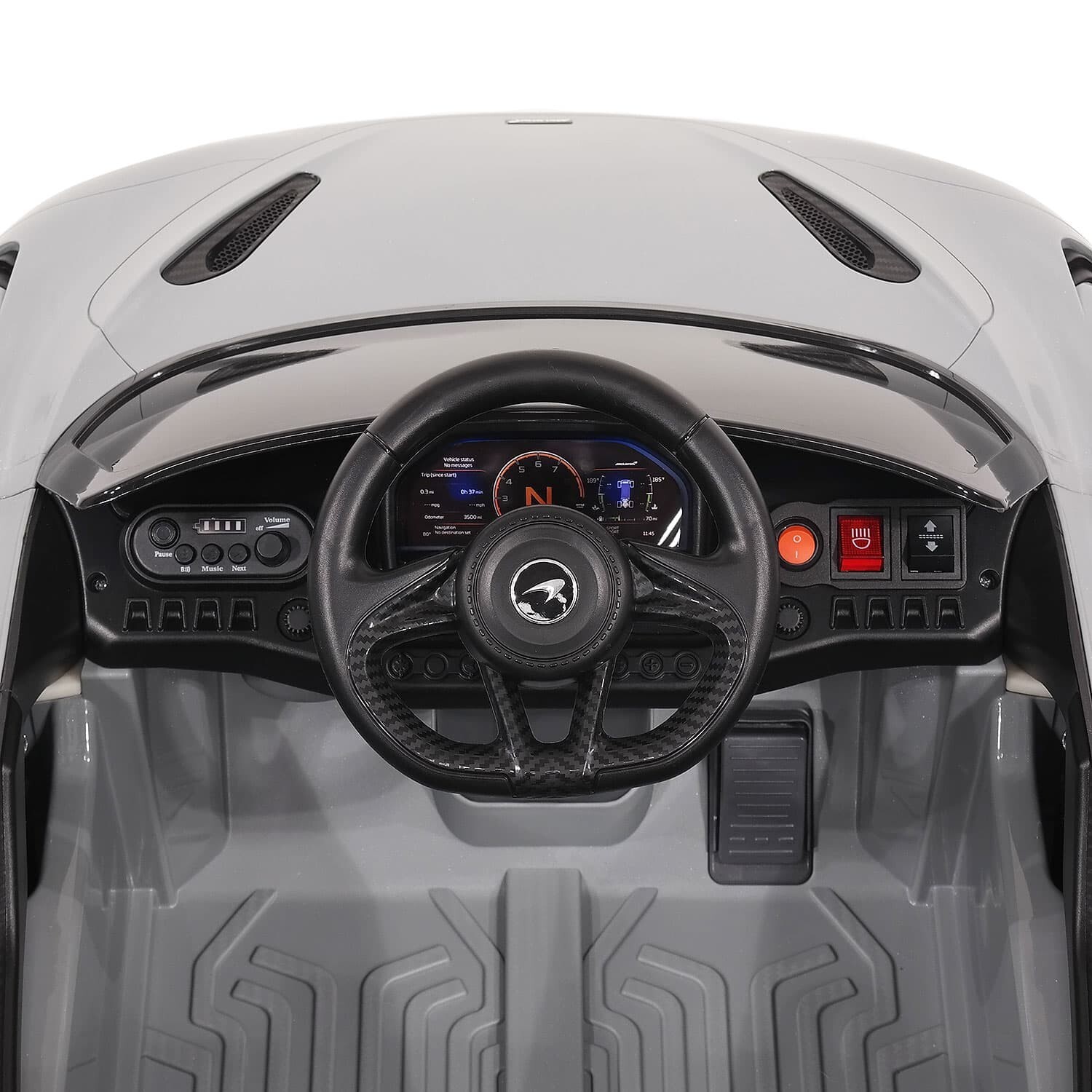 Licensed McLaren 765LT KIDS Ride On Sports Car 12V Rubber Tires Lights Music+ RC