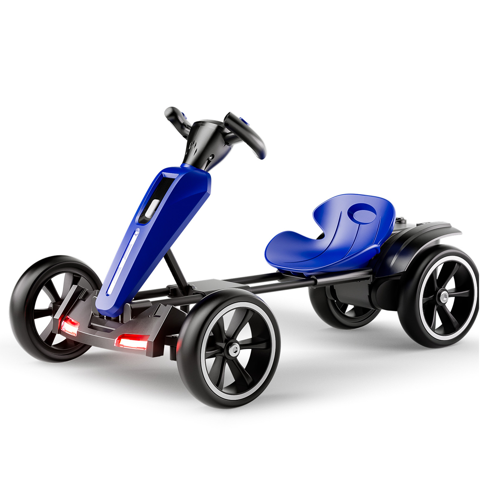 12V Electric Kids Foldable Go Kart Ride On Toy Adjustable Seat EVA Wheels Age3-6