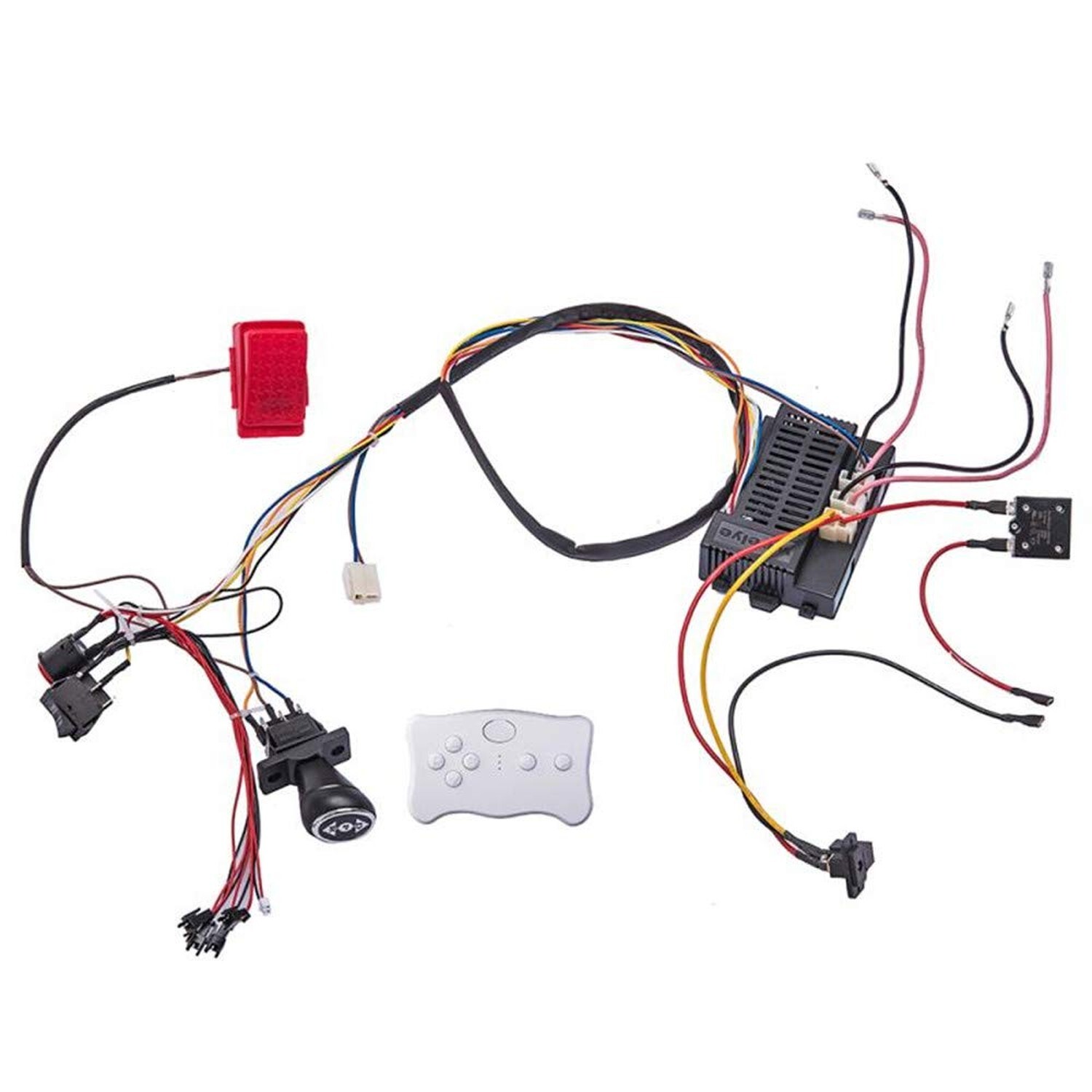 24 Volt Children Electric Car DIY Modified Wires and Switch Kit,with Remote C…