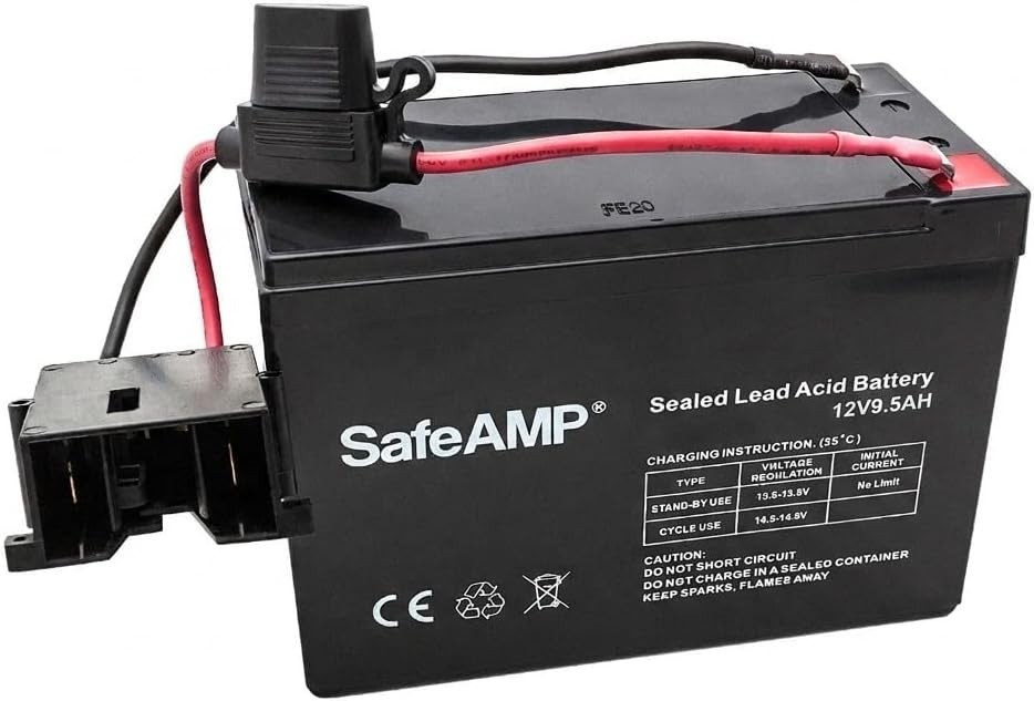 Rechargeable 12V Lead Acid Battery for Fisher-Price Power Wheels – 9.5AH