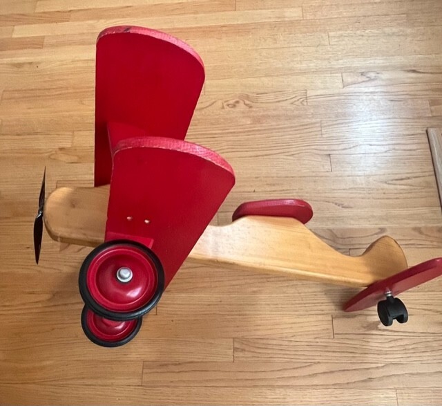 ANRIDING PLANE FOR TODDLERS (BEAUTIFULLY WOOD HAND CRAFTED) LOCAL PICKUP ONLY
