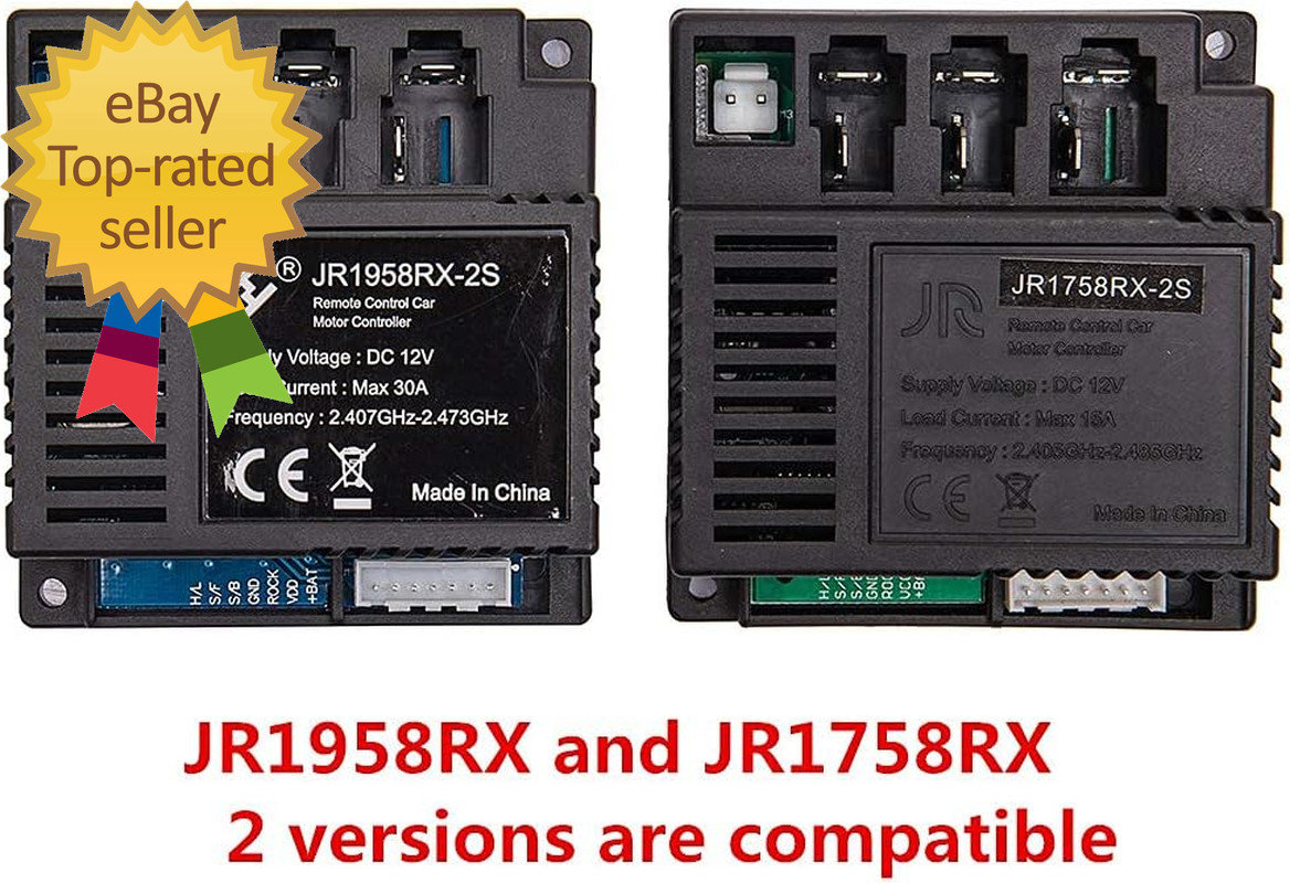 JR1958RX-2S Kids Powered Ride on Car 2.4G Bluetooth Remote Control and Receiver