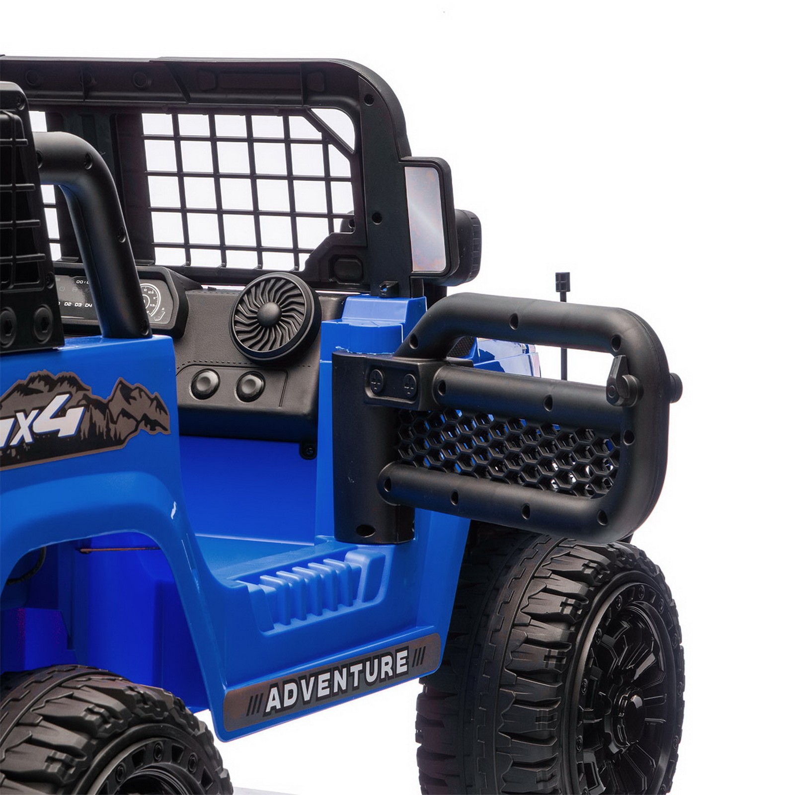Dual Motors 24V 2-Seater Off-Road Ride On Jeep Car Toy Parent Control LED Music