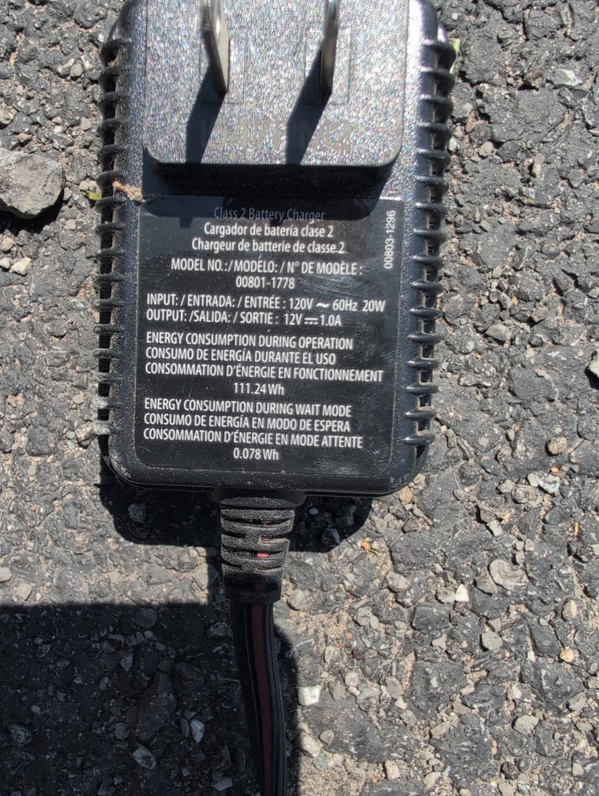 Power Wheels Charger 12V Class 2 Battery Wall Plug 00801-1781 LEI-4 Fisher Prcie