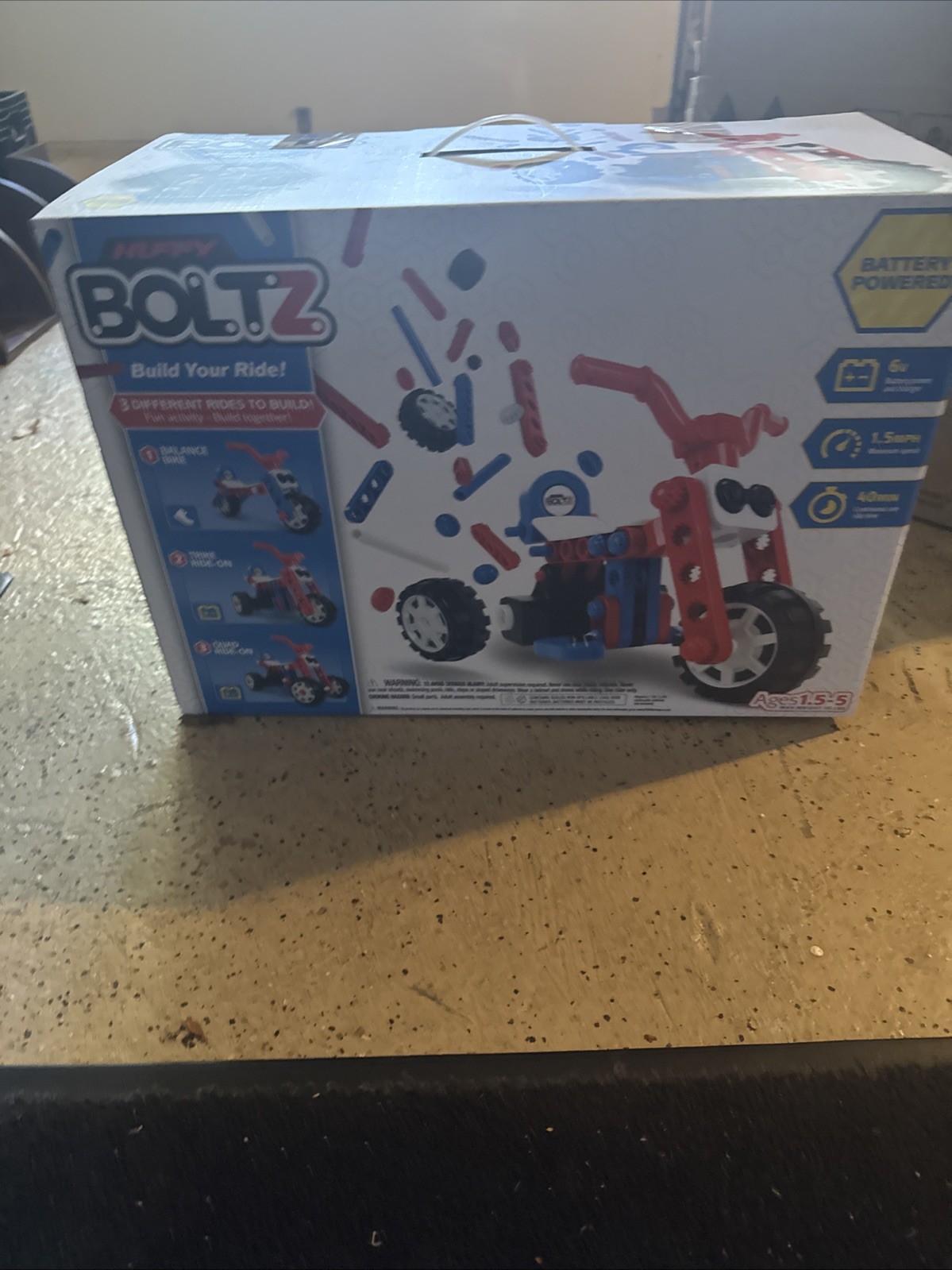 Huffy Boltz 6V Electric Ride On Toy for Kids – Builds 3 Different Styles
