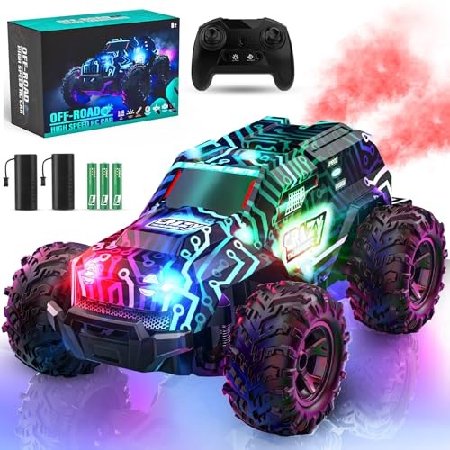 2.4GHz High Speed RC Car, Offroad Monster Hobby Racing Car with LED Blue