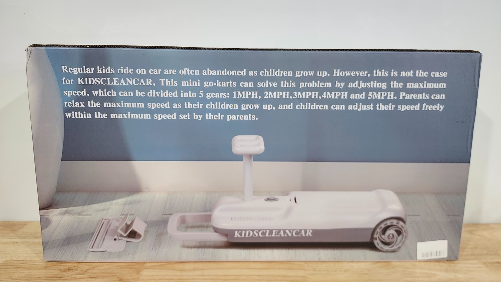 KIDSCLEANCAR Portable Go Kart Ride-On Race Car-new