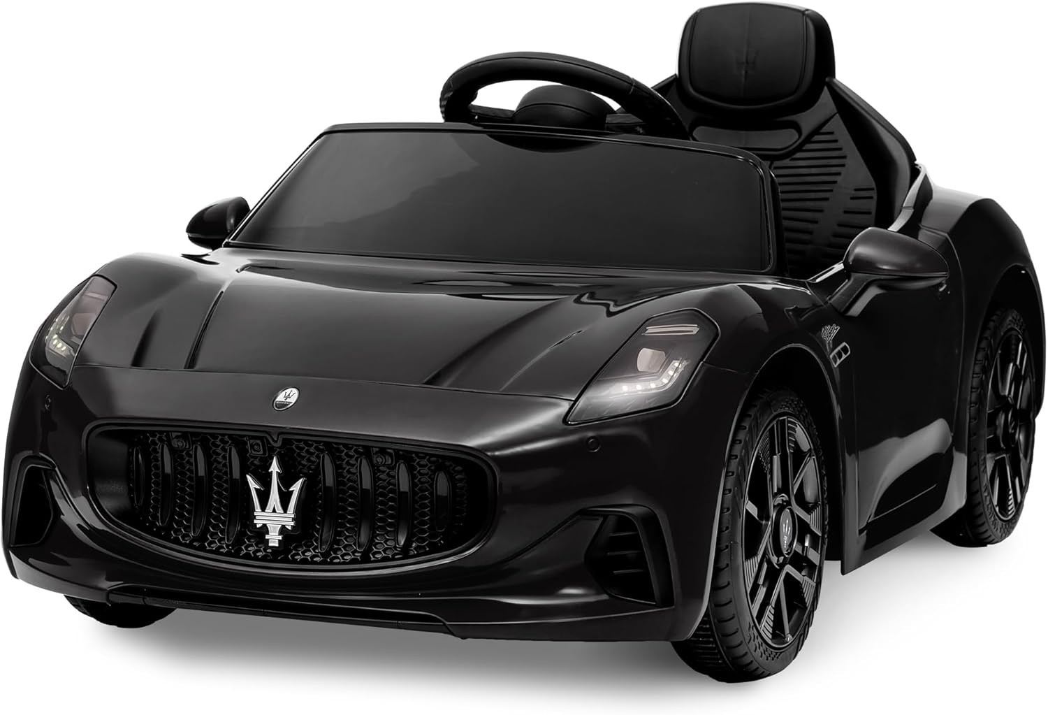 GARVEE 12V Ride-On Car for Kids, Seatbelt, Lights, Remote Licensed Maserati