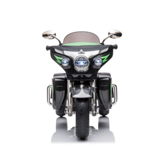 12V Kids Electric Ride On Motorcycle 3-Wheel Two-Seat Bike w/ LED Headlights Key